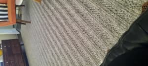 Ex Large Light Grey Wool & Viscose Rug