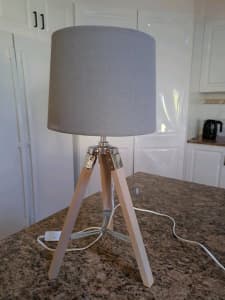 home bargains tripod lamp grey