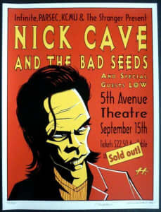 Nick Cave - RARE Limited Edition Concert Posters