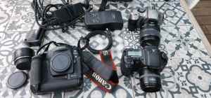 Canon cameras and accessories