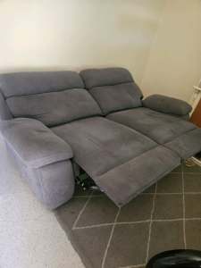 Grey sofa up for sale