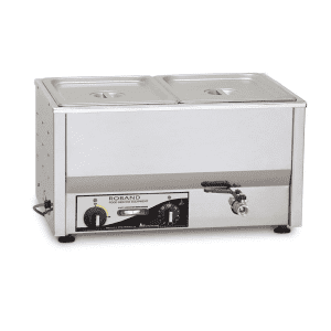 Roband Counter Top Bain Marie with thermostat 2 x 1/2 size, pans not