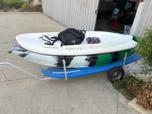 Wave Ski Trailer and two Swift Wave Skis