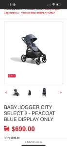 Baby jogger city select 2 brand new in box