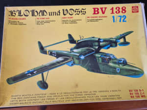 Bloom and Voss BV 138 1/72 scale rare model kit
