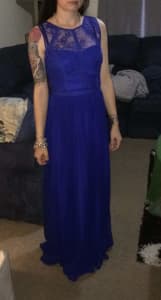 Blue Floor Length Dress