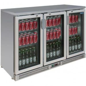 Polar Bar Display Cooler Hinged Doors 273 Bottles