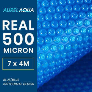 Swimming Pool Cover Blue Premium Real 500 micron 7x4m (NEW)