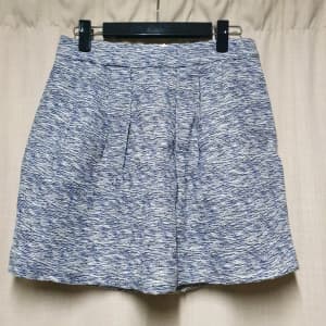 Zara Basic black blue and skirt lined skirt size S