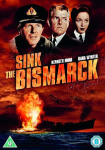 * RRP $40 * 1960 DVD Sink the Bismarck 94min Widescreen B&W Movie Film