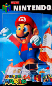 Wanted: Super Mario 64 nintendo 64 video game promotional poster