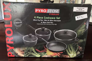 PYROLUX PYRO STONE 4 piece cookware set.