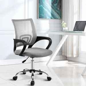 Mesh Office Chair Mid Back Grey...