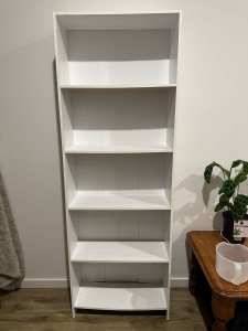 x2 white bookshelves - Fantastic Furniture