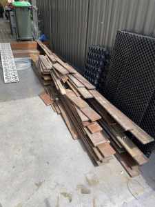 Spotted gum timber decking used