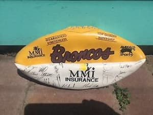 Brisbane Broncos Memorabilia - Signed Football