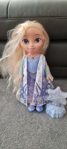 Northern Lights Elsa doll with snow flake - Excellent condition