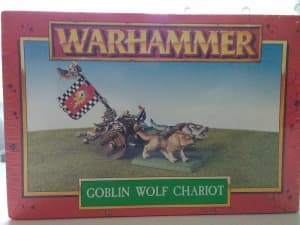 WARHAMMER FANTASY GOBLIN WOLF CHARIOT ( sold )