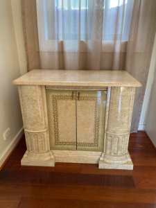 MILANO FURNITURE VERSACE STYLE, MARBLE LOOKS TIMBER BEDROOM STORAGE