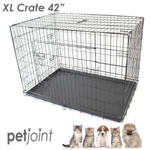 X Large XL Metal Cage Pet Dog Cat Pup Rabbit Bird Crate /Divider Extra