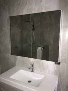 Marquis shaver cabinet mirror frameless