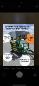 Square and round bale Elsworth feeders New