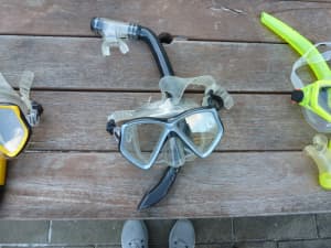snorkel and mask