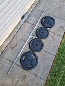 Home gym 48kg barbell weight set