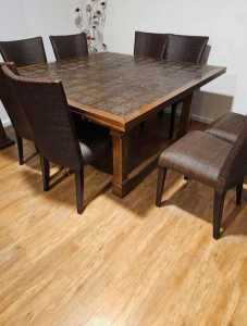 Unique Dining Room Table & Chairs