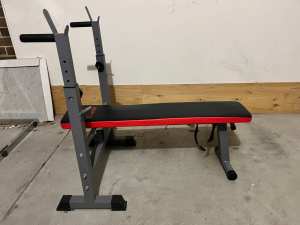 Bench Press, Squat Stand and Punching Bag
