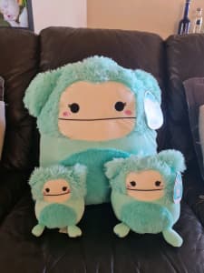 $120 the lot. JOELLE 16, 7 & 5INCH Squishmallow 
