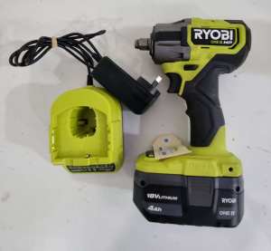 Ryobi RIW18C 18V Impact Driver With 4Ah Battery and Charger 1-650735