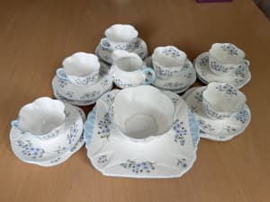 Shelley fine bone china tea set