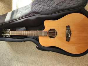 Tanglewood semi acoustic 12string guitar 