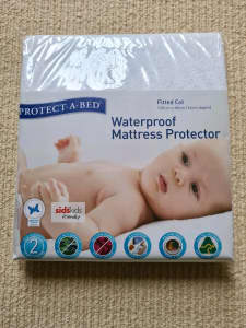 Waterproof baby infant mattress protector for fitted cot