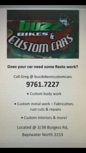 Buzzbikes n Custom Cars - For all your custom car needs!