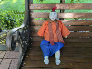 Japanese Doll with Porcelain Head and Feet