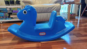 Little Tikes rocking horse blue very good condition