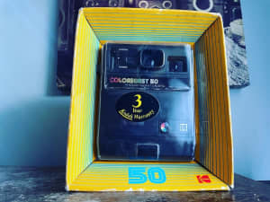 c1979 Kodak Colorburst 50 Instant Film Camera with Box