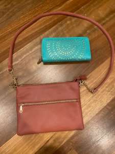Cross body bag and purse - $5 for both