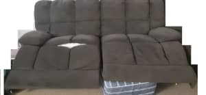 Free double seat recliner in poor but usable condition