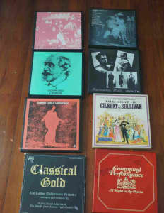 CLASSICAL MUSIC LP BOX SETS x 8
