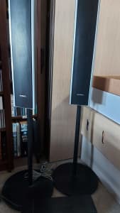 Sony SS TS82 surround sound speakers and stands