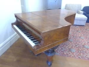 R.Lipp grand piano, 7foot burr walnut, looks nice.