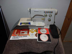 Vintage Husqvarna 2000 Sewing Machine Made in Sweden