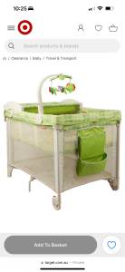 Fisher Price Deluxe Rainforest 3-in-1 Travel cot/ portacot