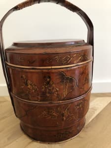 Antique Asian Wedding Basket