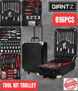 816pcs Tool Box Kit Trolley Case Portable Set - Limited Stock