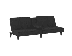 vidaXL Sofa Bed with Cup Holders Velvet (SKU:351924) Free Delivery