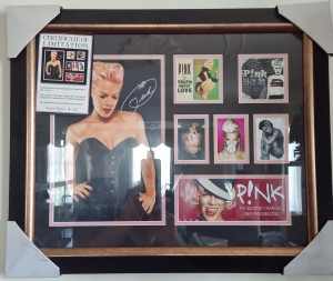 Two PINK Framed Plaques